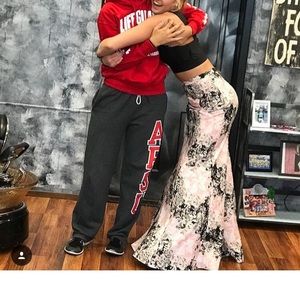 Prom Dress Floral two piece